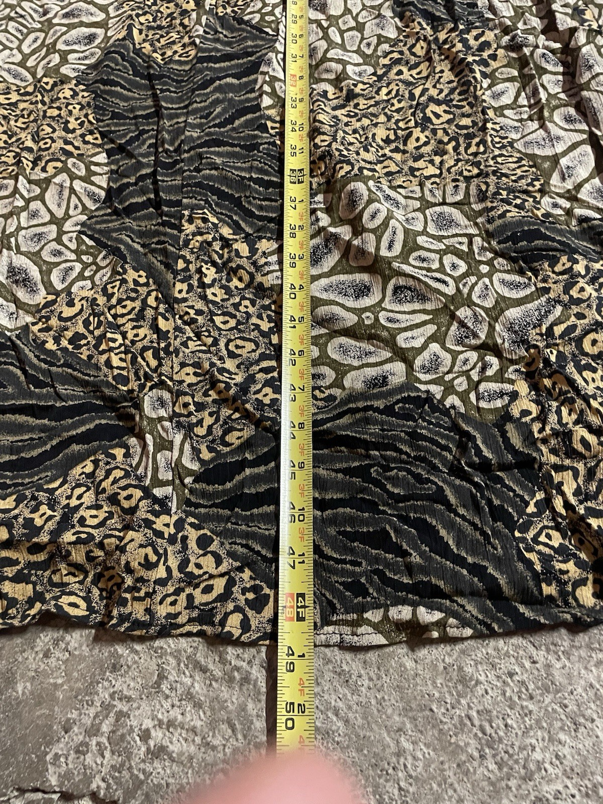 VTG 80s rabbit Designs Women’s All Over Print Leopard 2 Piece Dress Size 22W