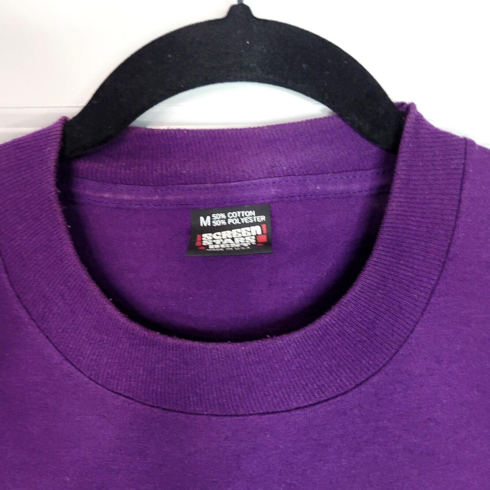 Vintage Arizona Cactus Hummingbird T-Shirt Screen Stars Women’s M Purple Tee 90s