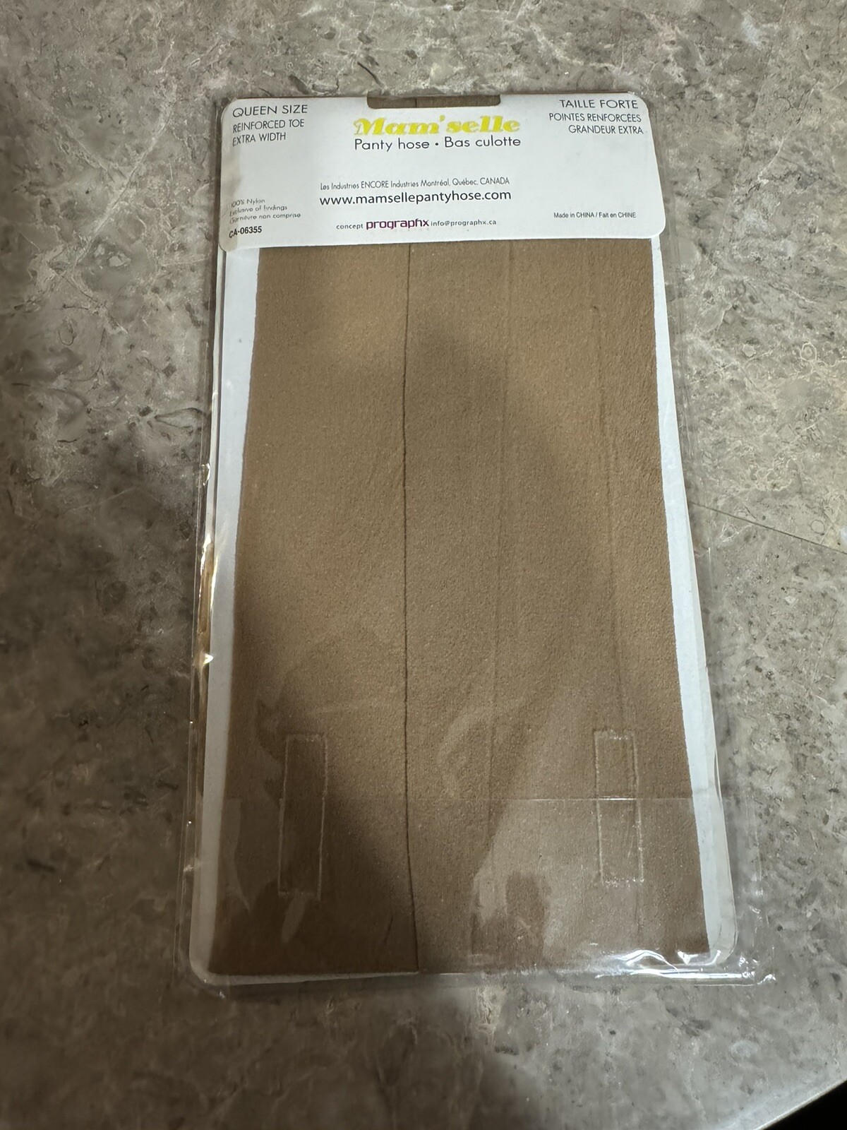 VINTAGE CAN CAN MAM ‘ SELLE PANTYHOSE! SIZE QUEEN 200-260 LBS BEIGE. NEW!
