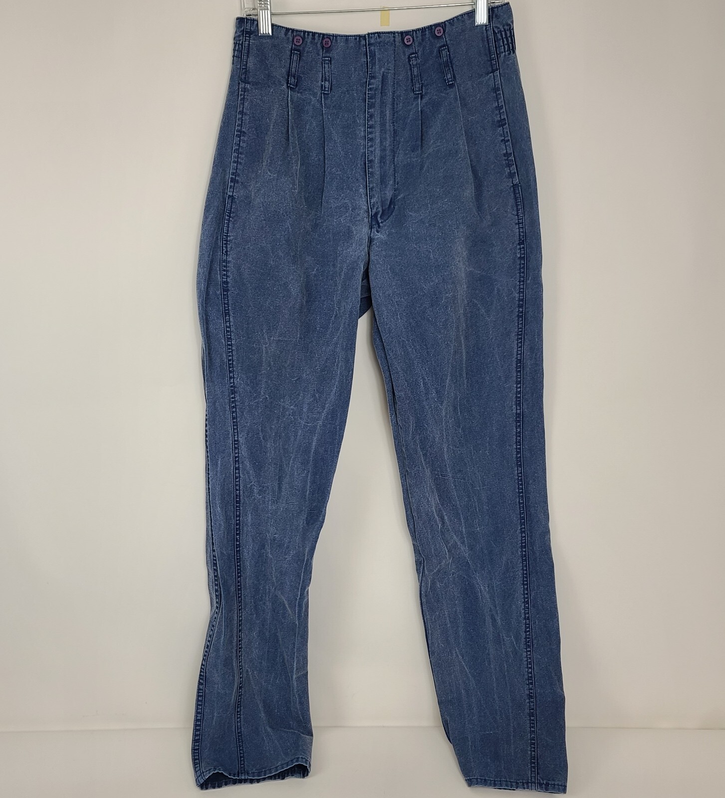 Vintage BRITTANIA Limited Jeans High Waist Pleated Tapered Mom Size 34 Length 35