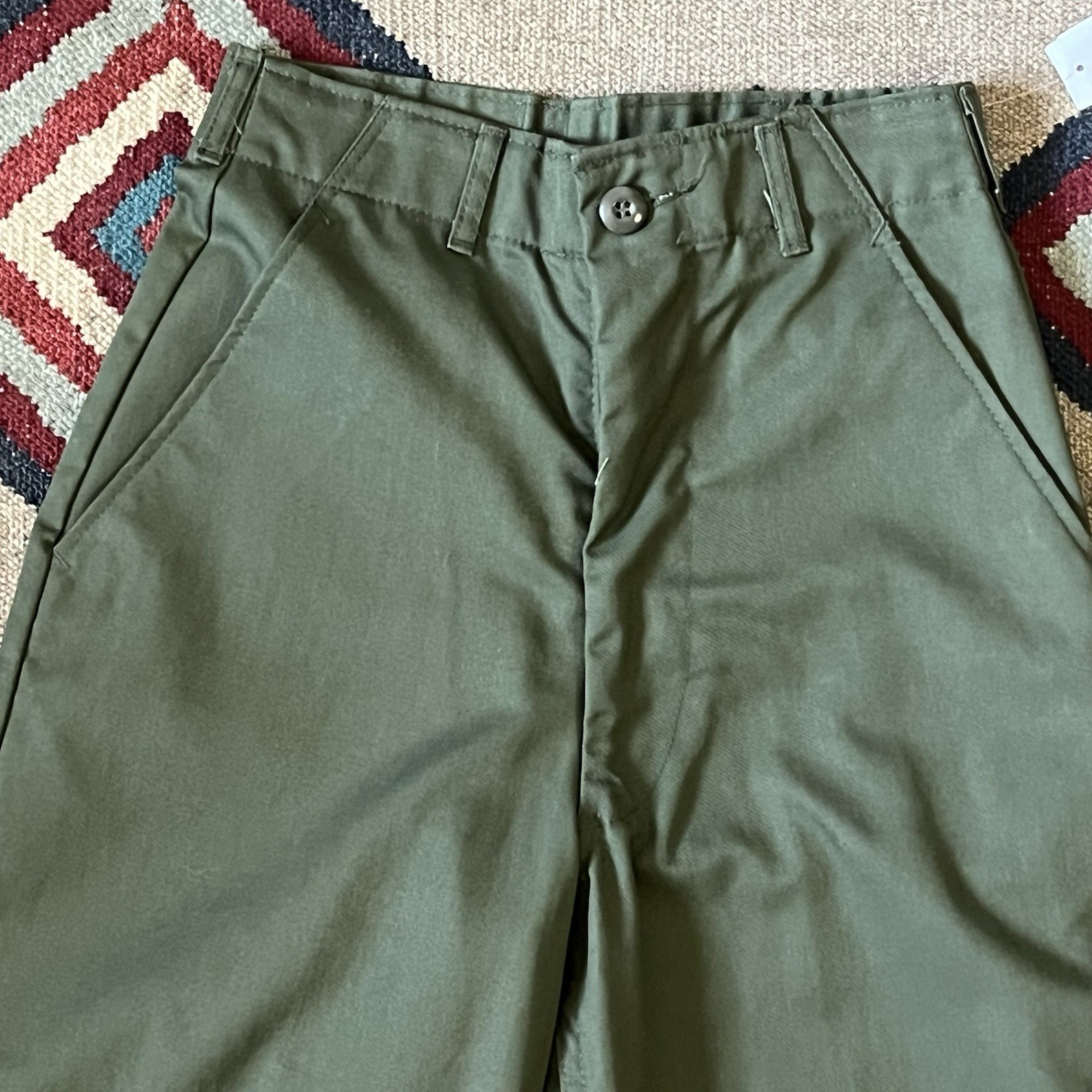 Vintage 70s US Army Military Cotton Sateen Utility Pants Women’s 24×31