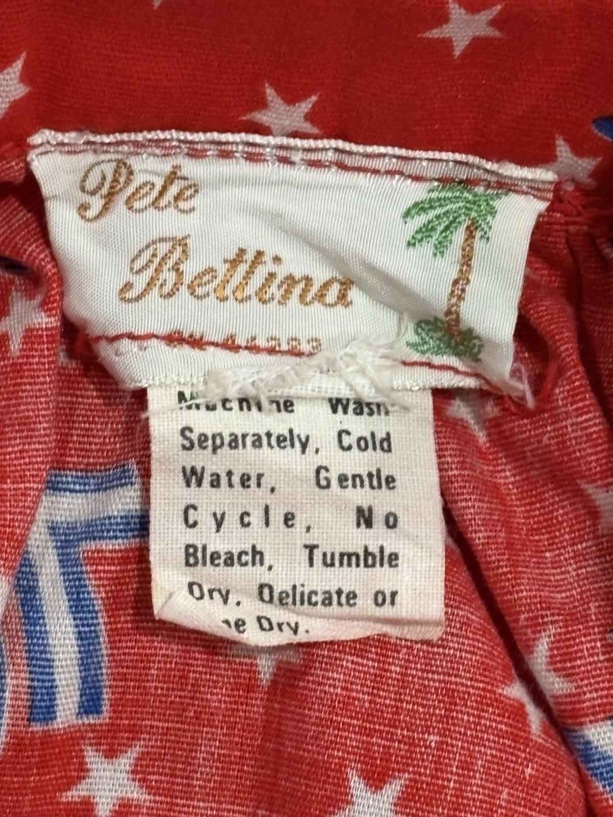 Vintage 1976 Bicentennial Patriotic Circle Skirt Twirl 26W Square Dance XS/S