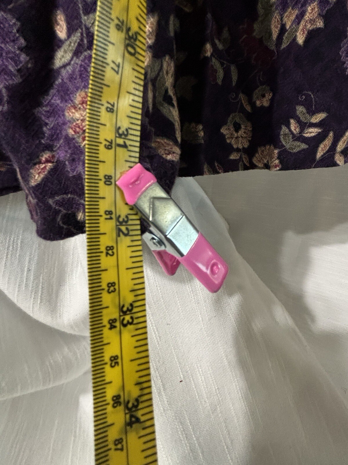Y2K Boho Cottagecore Purple Flowers Rayon maxi Sag Harbor Skirt Women’s L