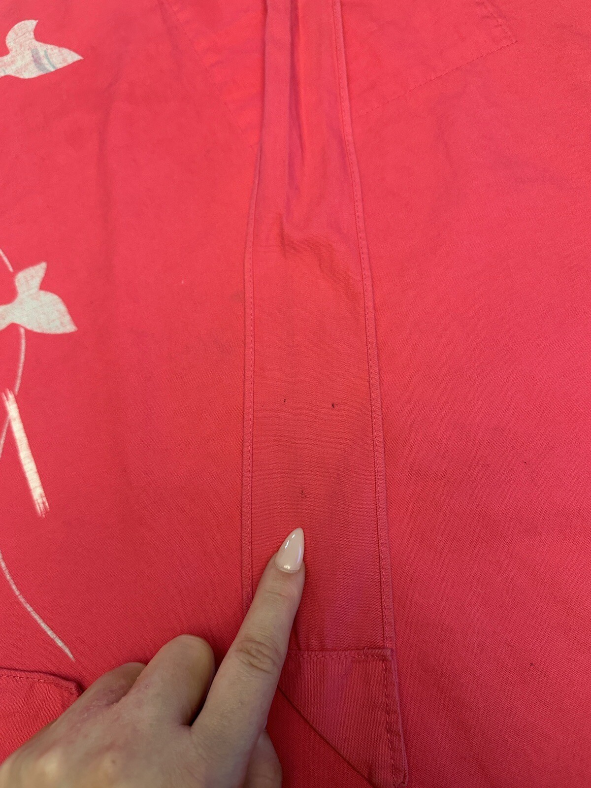 HANAE MORI Apron Vintage JAL Japanese Airlines Uniform Designer Floral VTG
