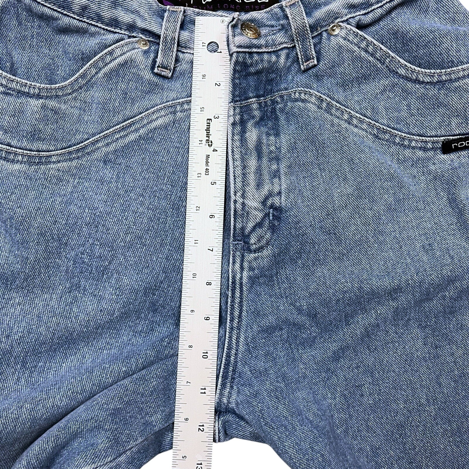 Rockies Slim Long Rise Jeans Women’s Size 9 / 10 M Cowgirl Western Wear Light