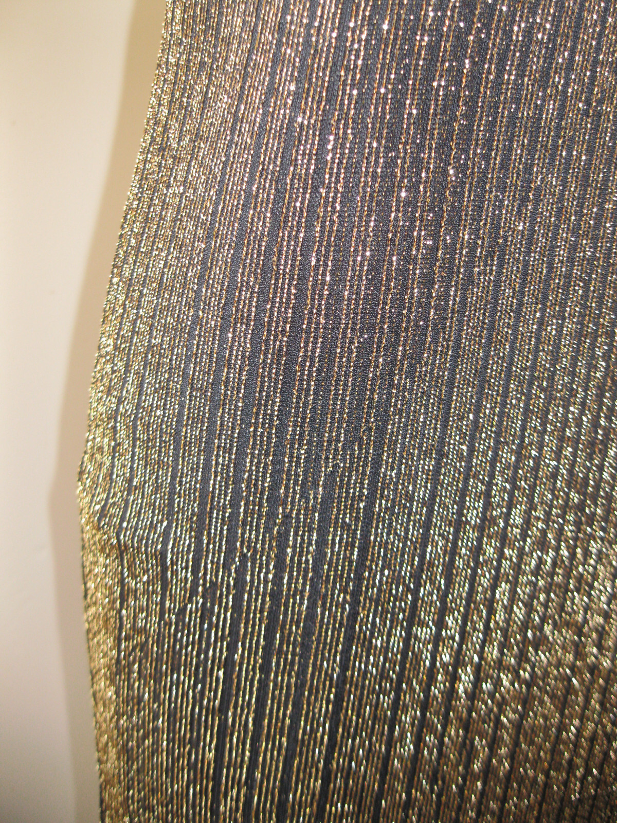 *RARE* Vintage 90’s MONACO Gold Metallic/Black Bodycon Dress SUPER SEXY! WOW! M