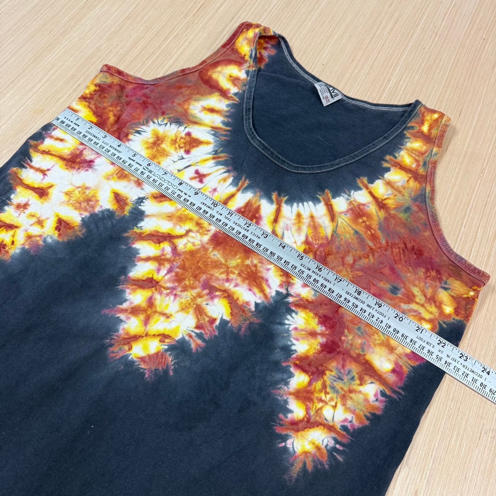 Vintage 90s Tie Dye T Shirt Dress Hippie Mumu Beach House One Size Fits All