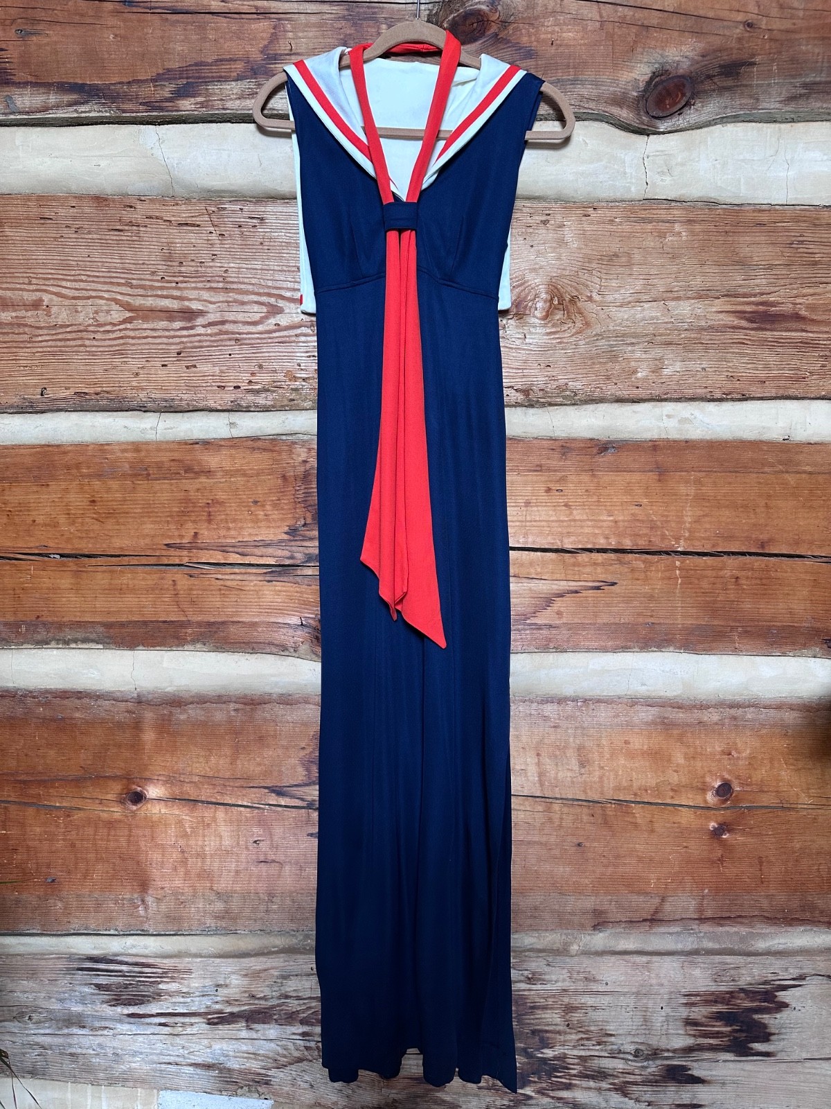 Vintage Bicentennial Dress – 1976 Polyester Maxi Dress