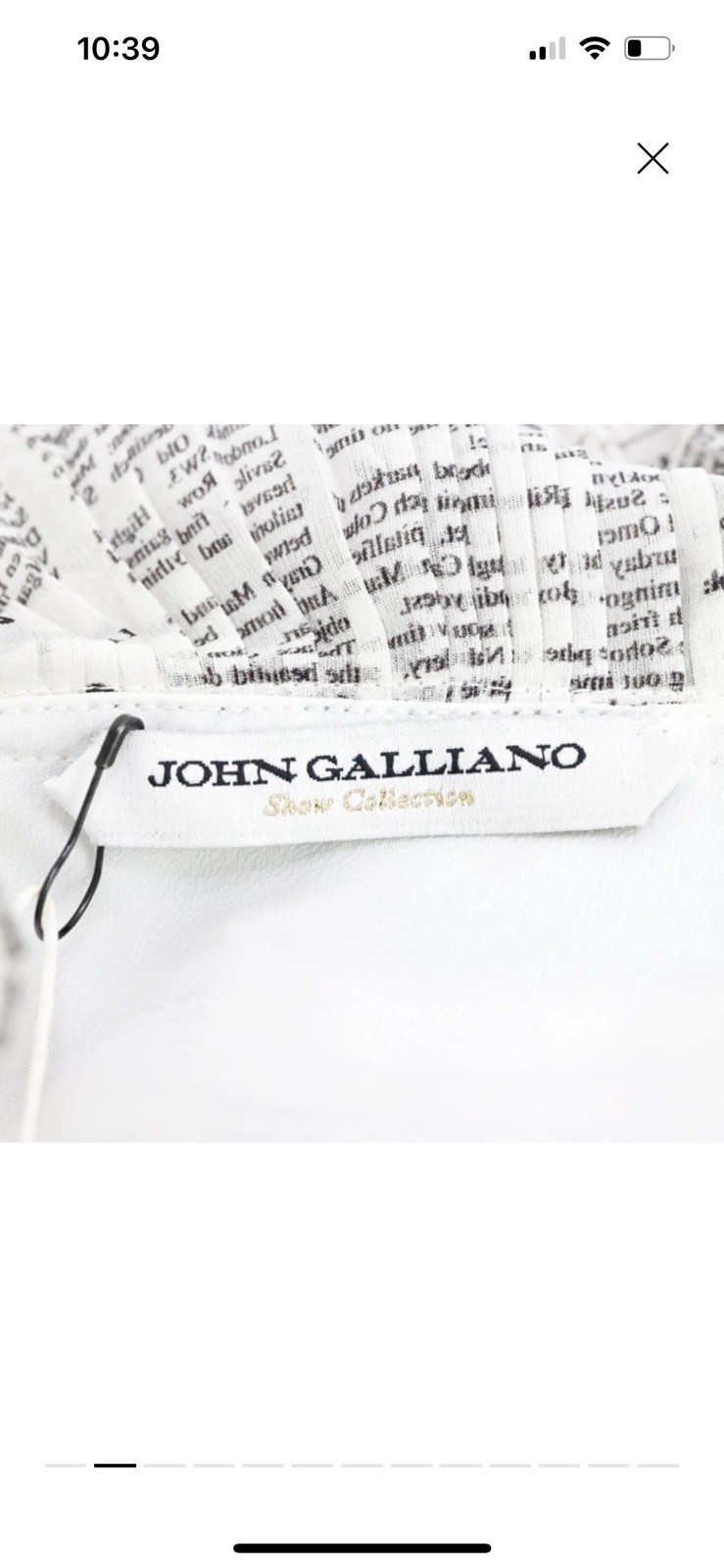 John Galliano Newspaper Dress