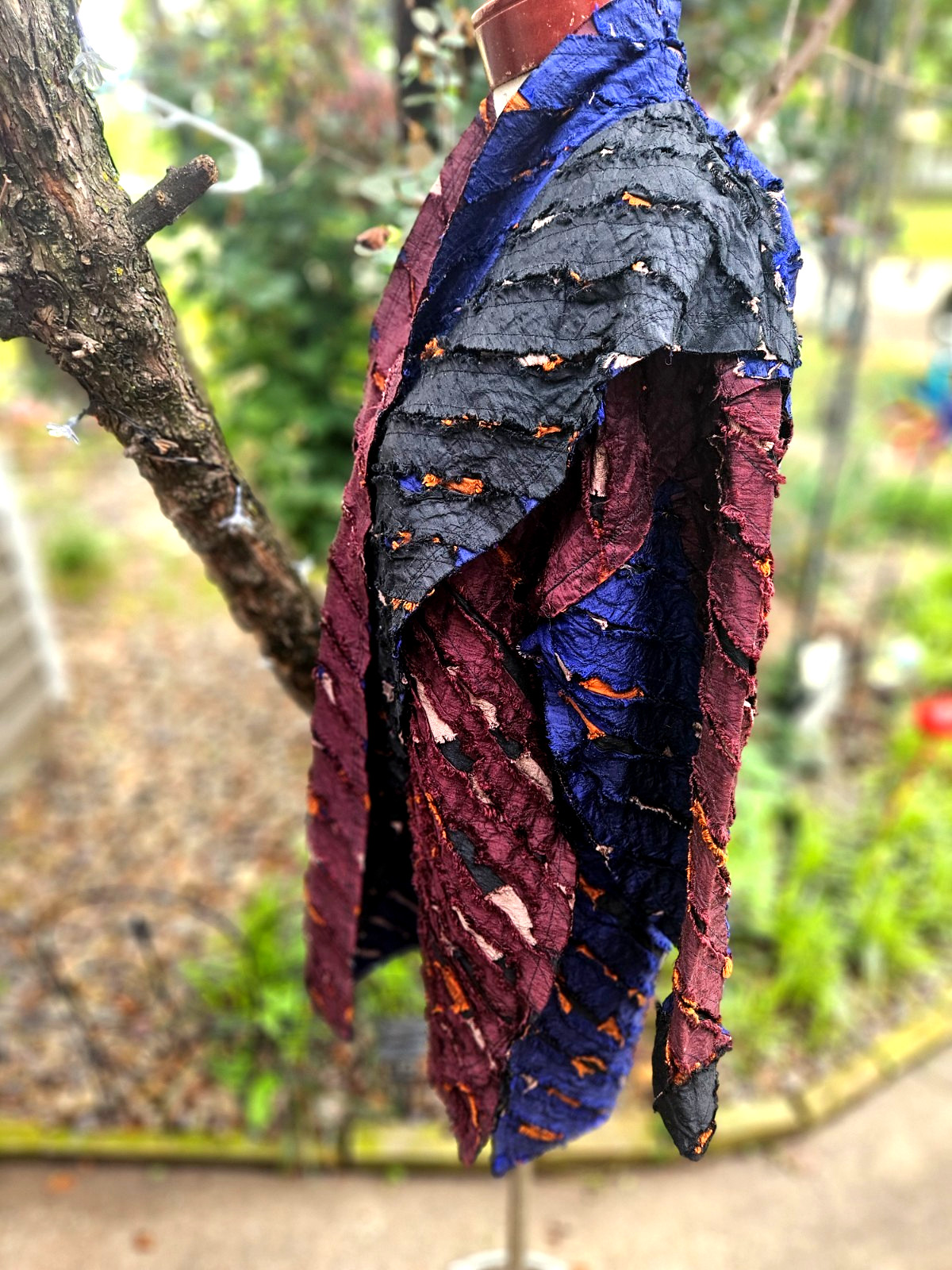 AMAZING TIM HARDING SIGNED OOAK ART TO WEAR SILK JACKET O/S FREE SIZE!
