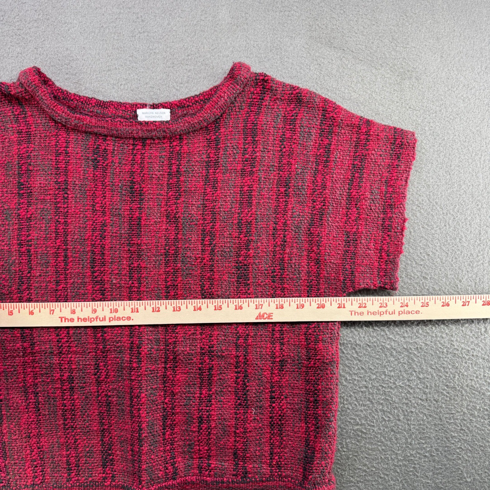 Vintage Marilyn Nelson Dress Set Women M Handwoven Artisan Knit Skirt Top Two