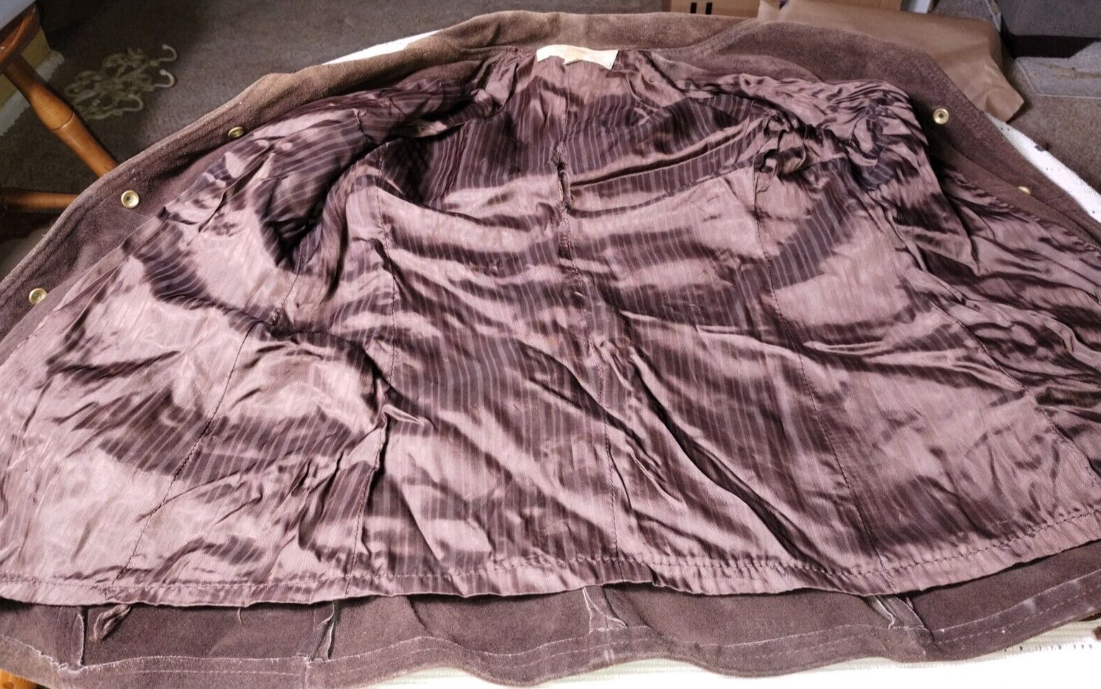 Western VINTAGE leather FRINGE heavy LEATHER size 12 biker COWGIRL