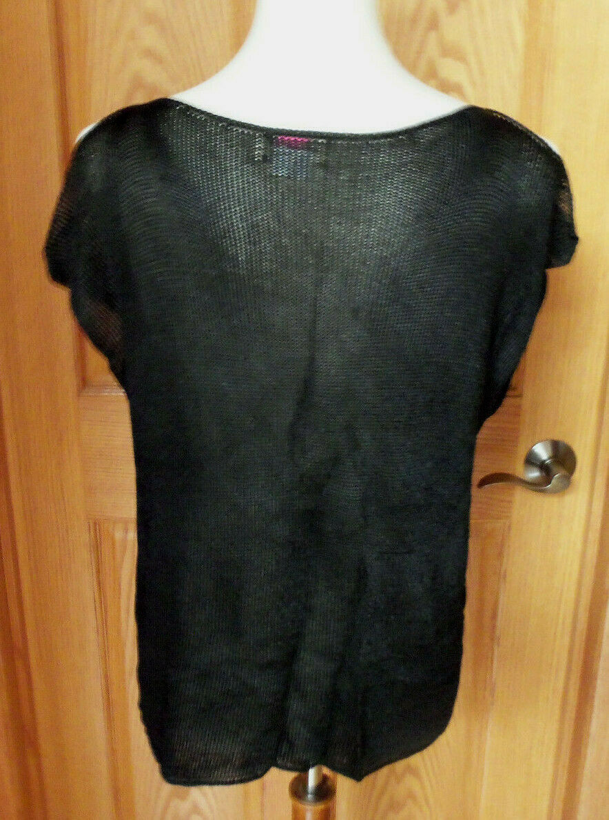 VINTAGE JENNIFER GEORGE SAKS FIFTH AVENUE SET BEADS BLACK BRONZE WOMAN SIZE L