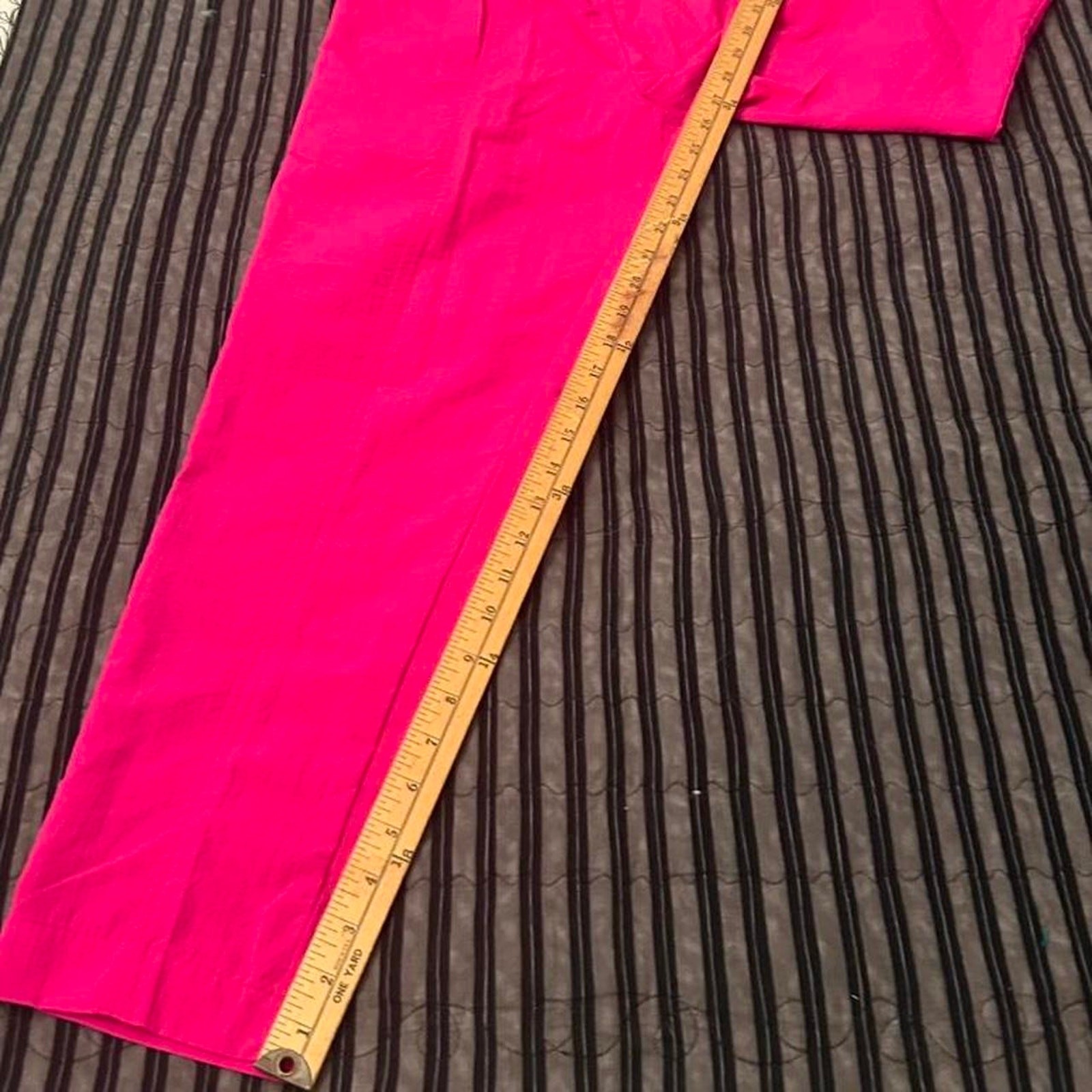 Vintage Living Planet Hot Pink Wide Leg Pull-On Pants Maximalist Barbie Retro S