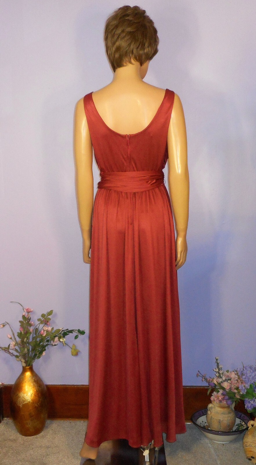 Vintage ‘70s/’80s Ursula of Switzerland Greek Goddess Occasion Gown, Modern 7/8