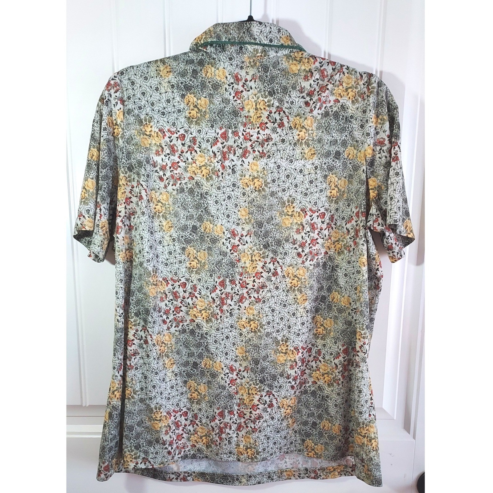 JoRo Fashions Vintage Floral Ditzy Blouse Women L Multicolor Grandmacore Retro