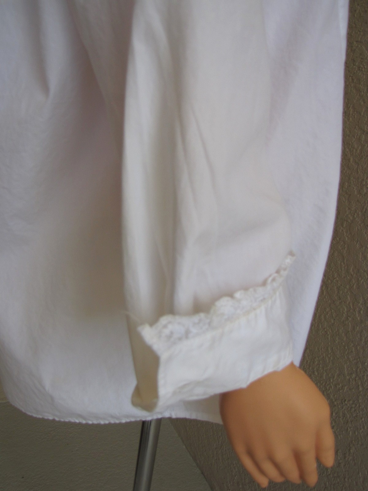 Vintage Late 1980s Laura Ashley White Cotton Victorian Style Blouse / Shirt