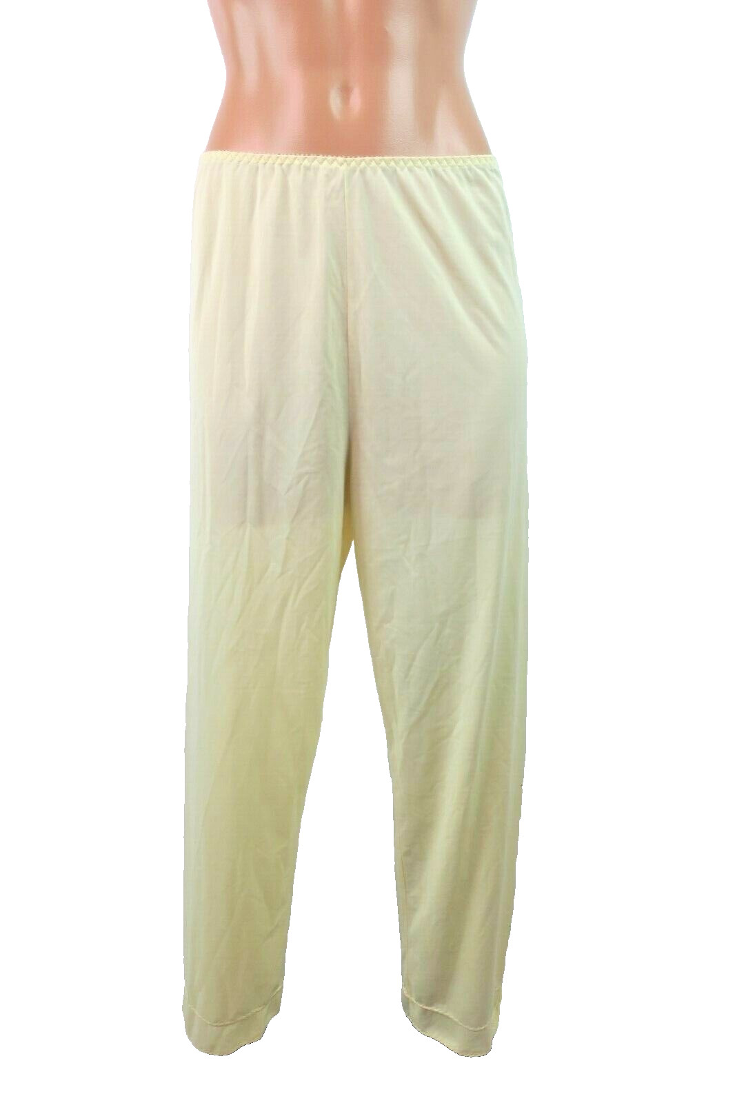 VTG 70s USA WONDER MAID Sz M Nude Hi Waisted Antron Nylon Slip Pants Lace Trim