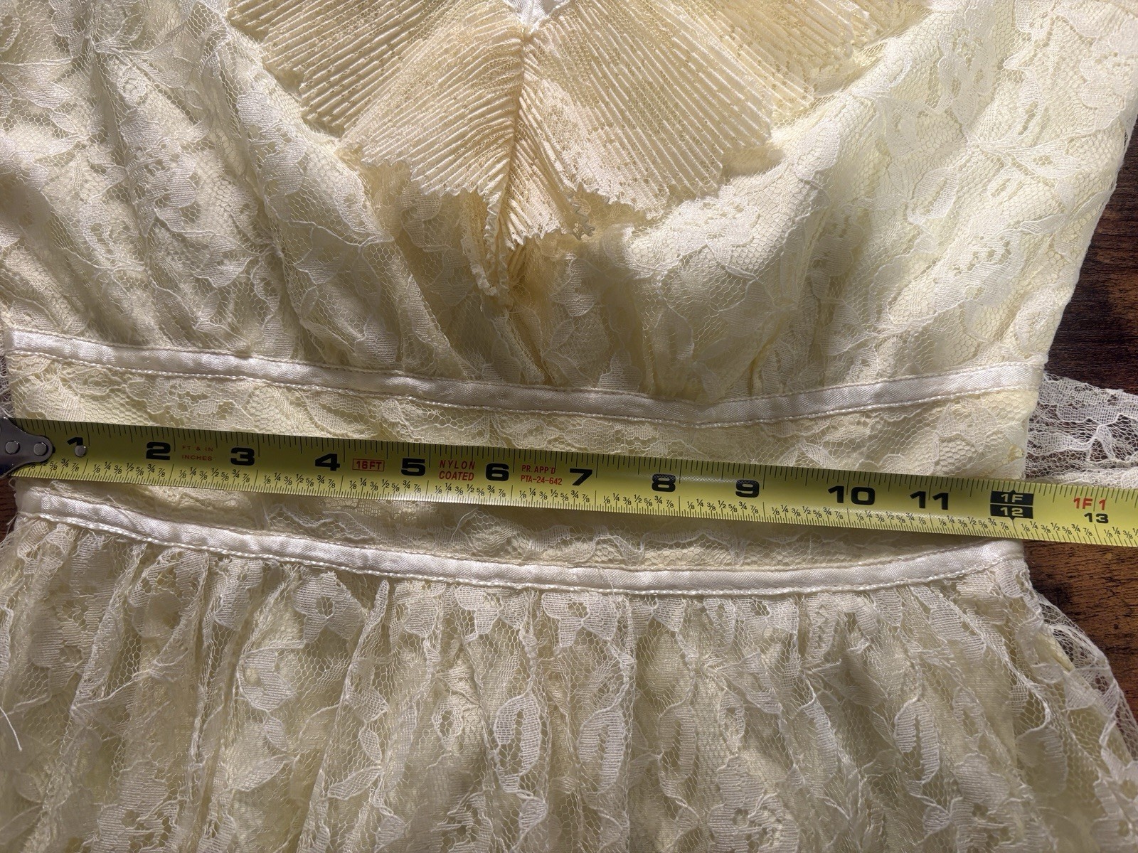 Vintage J.C. Penney Yellow 70s Edwardian Party Prom Dress Gown Sz 7/8 Beautiful!
