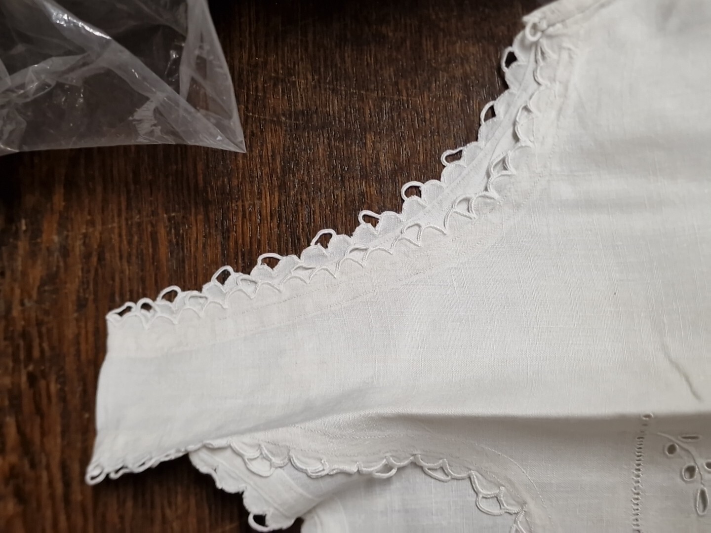 Linen Lace Linen Wide Nightgown Chemise de nuit B13 Nightgown (6)^