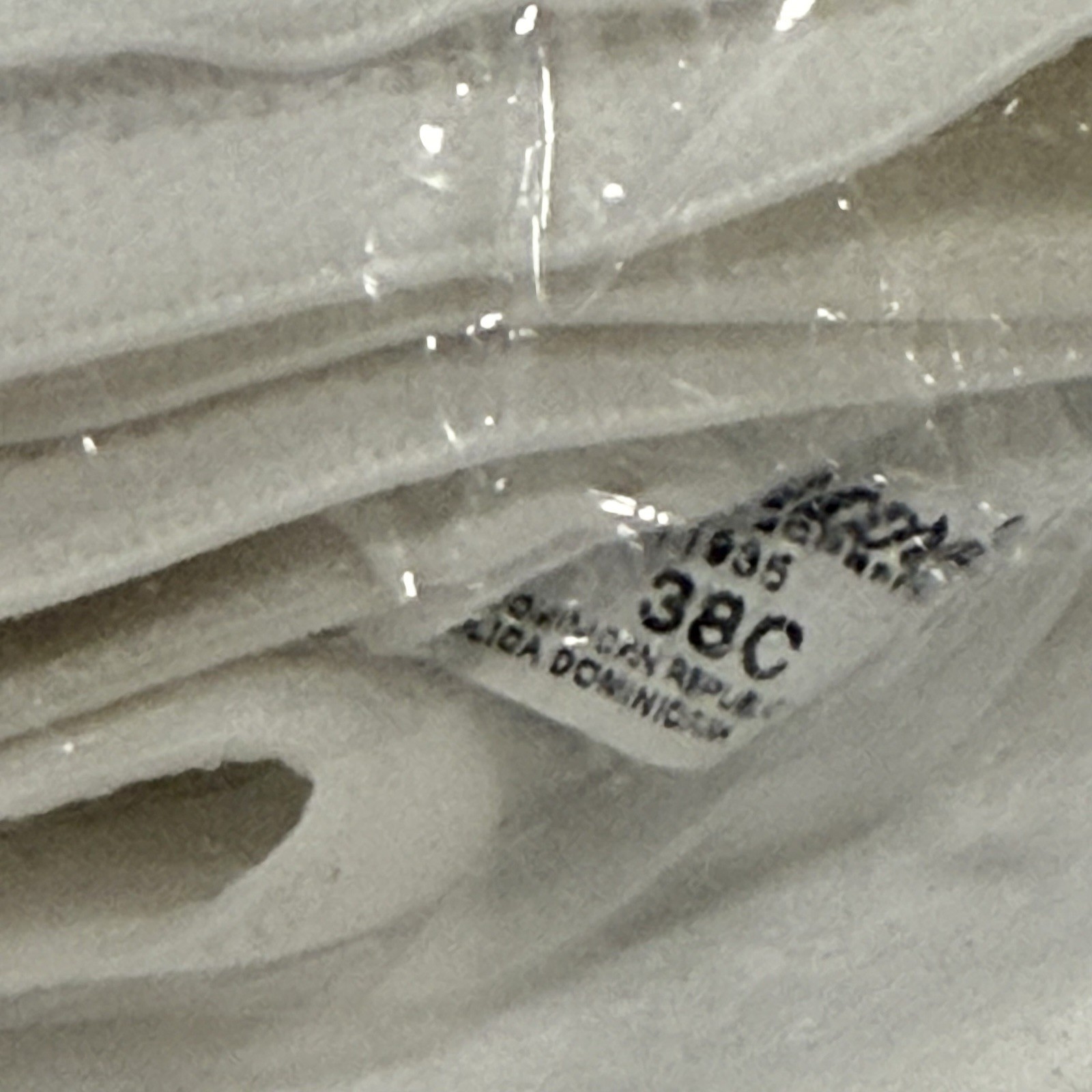 Vintage Underscore Bra 38C White Crossover Wire Free Soft Cup Side Panels NEW