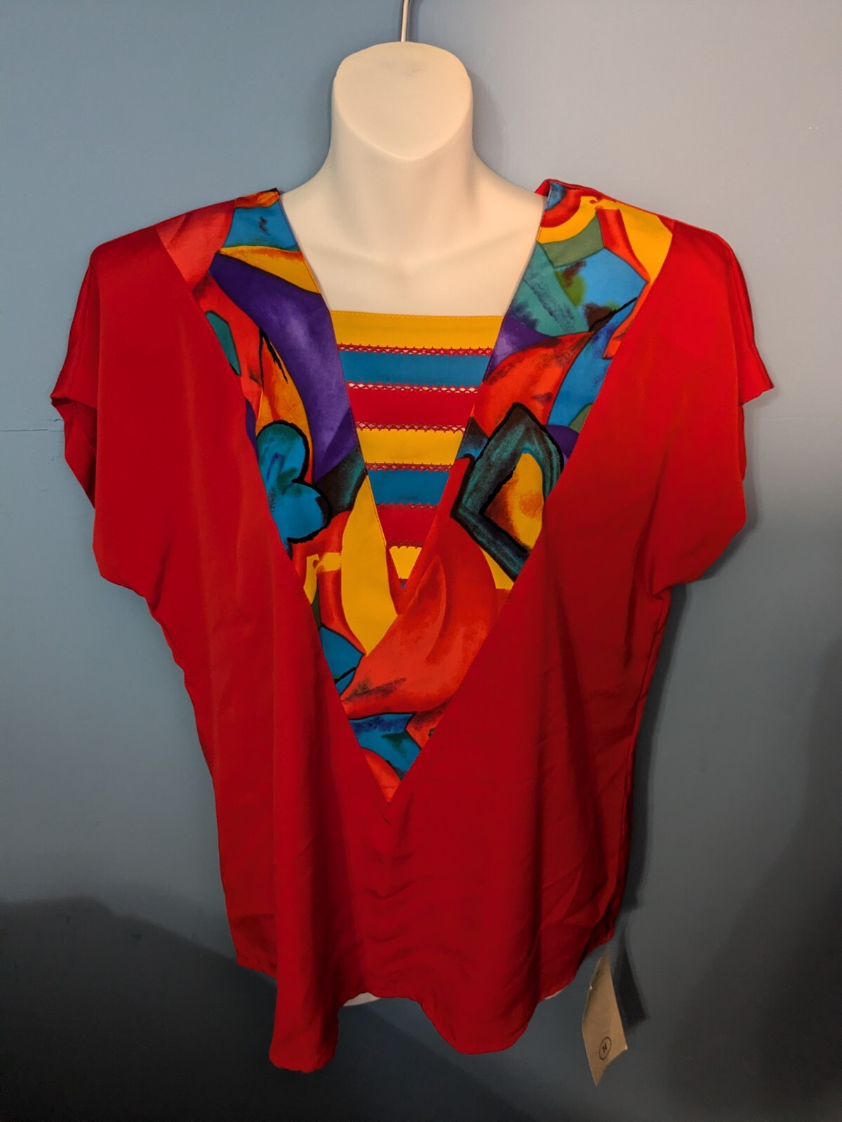Nancy Bolen City Girl New Old Stock Expressive Colorful Dress w/Jacket Size 14