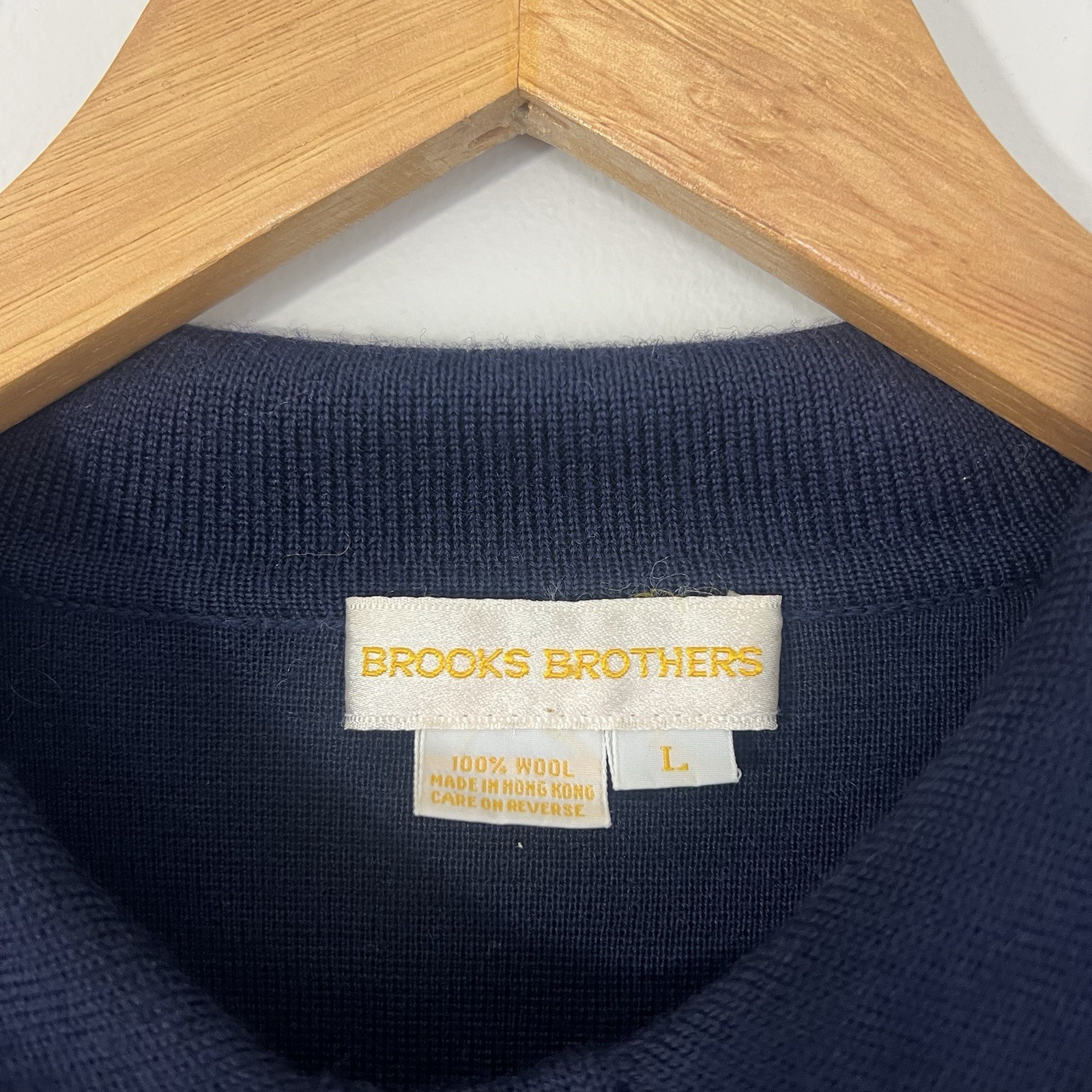 Brooks Brothers Double Breasted Wool Dress Jackie O Style Sz L 80s Quiet Luxury