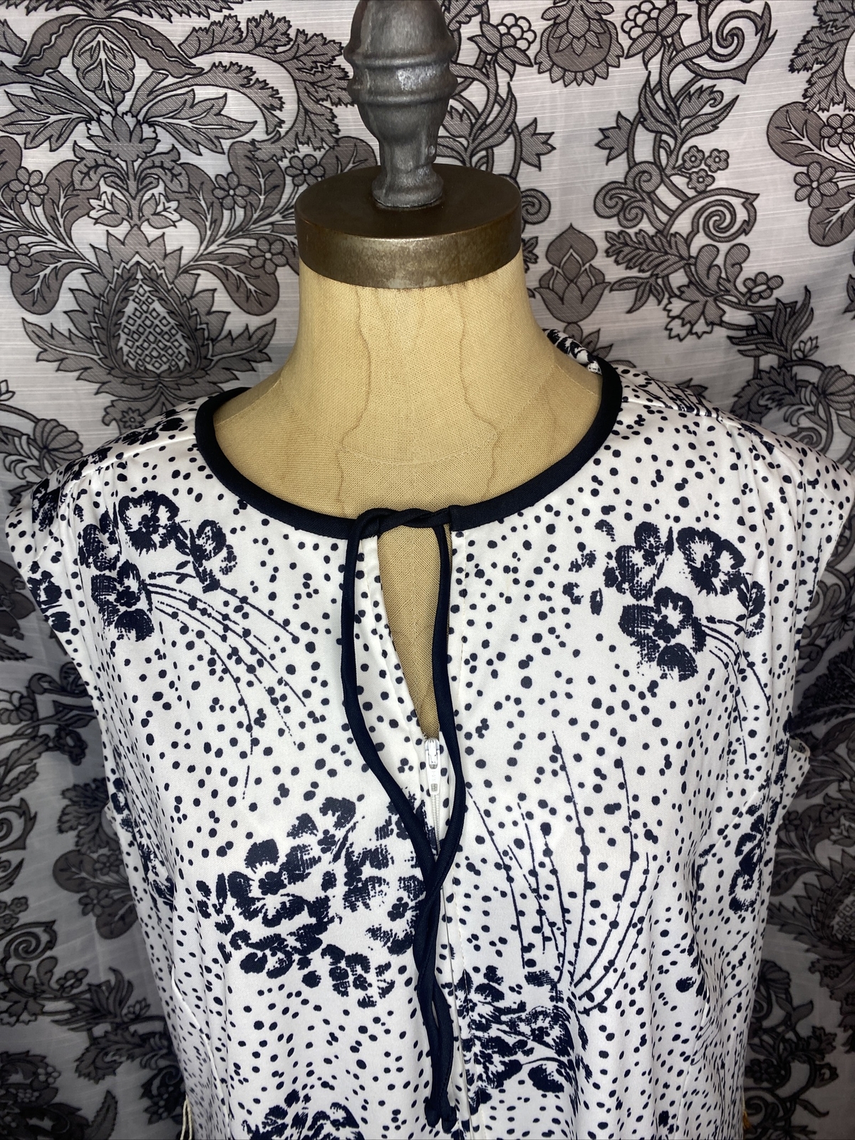 Vtg 1970s Dress Floral House Dress British Lady Union Label NWT Size 16 USA