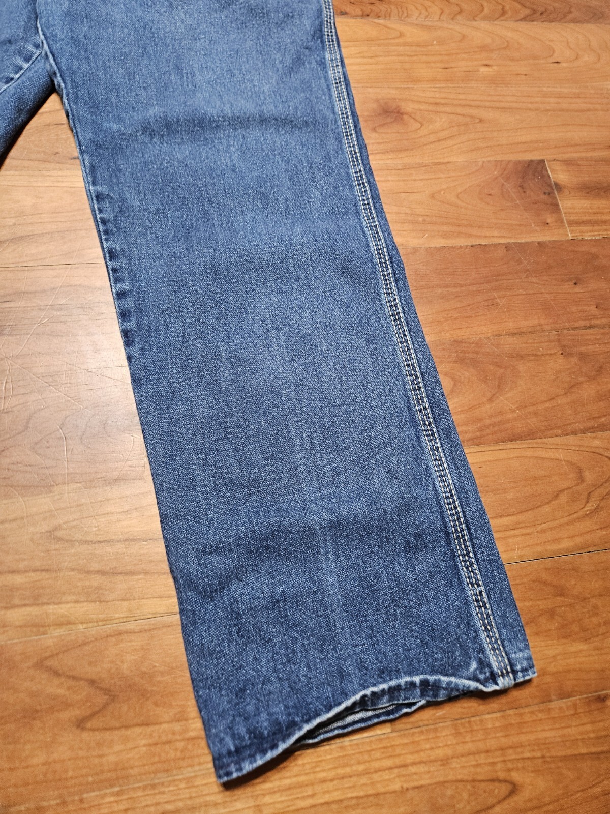 Vintage Rustler Jeans Juniors Size 11 Straight Western Made In USA