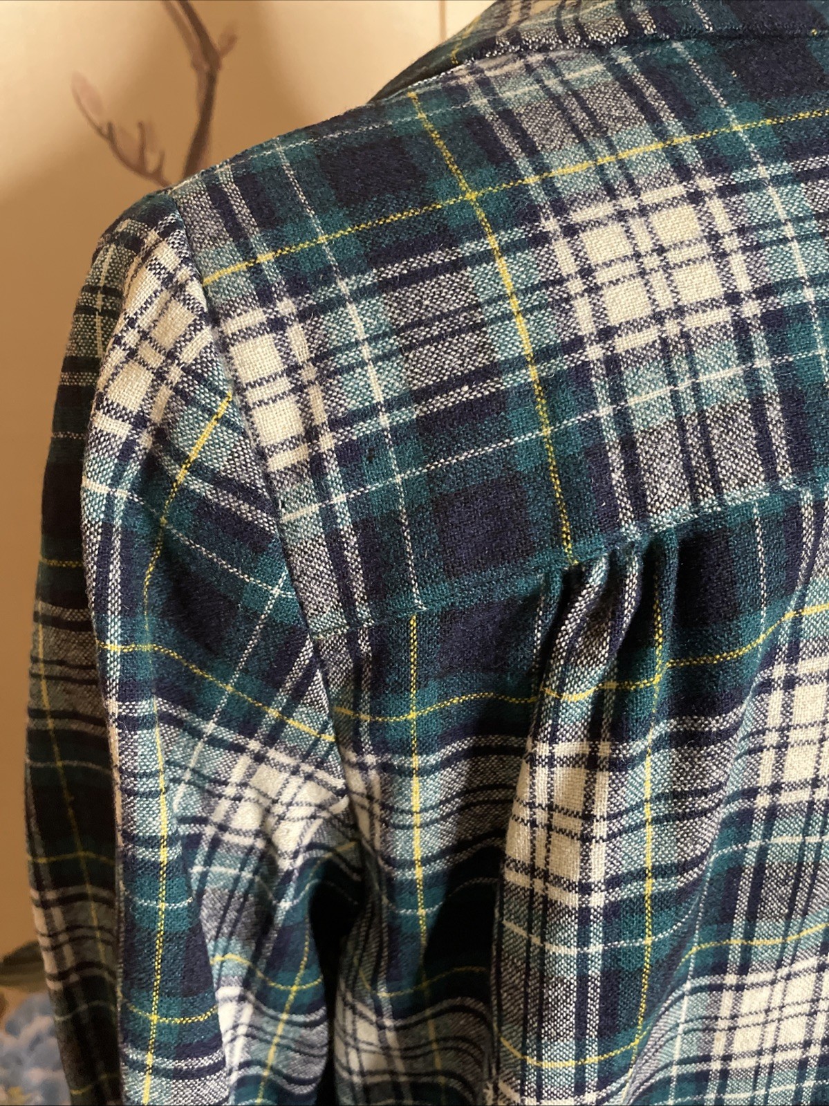 Vintage 1940s Sz S/M Pendleton Pure Wool Plaid Shirt Jacket ’49er Chore Coat