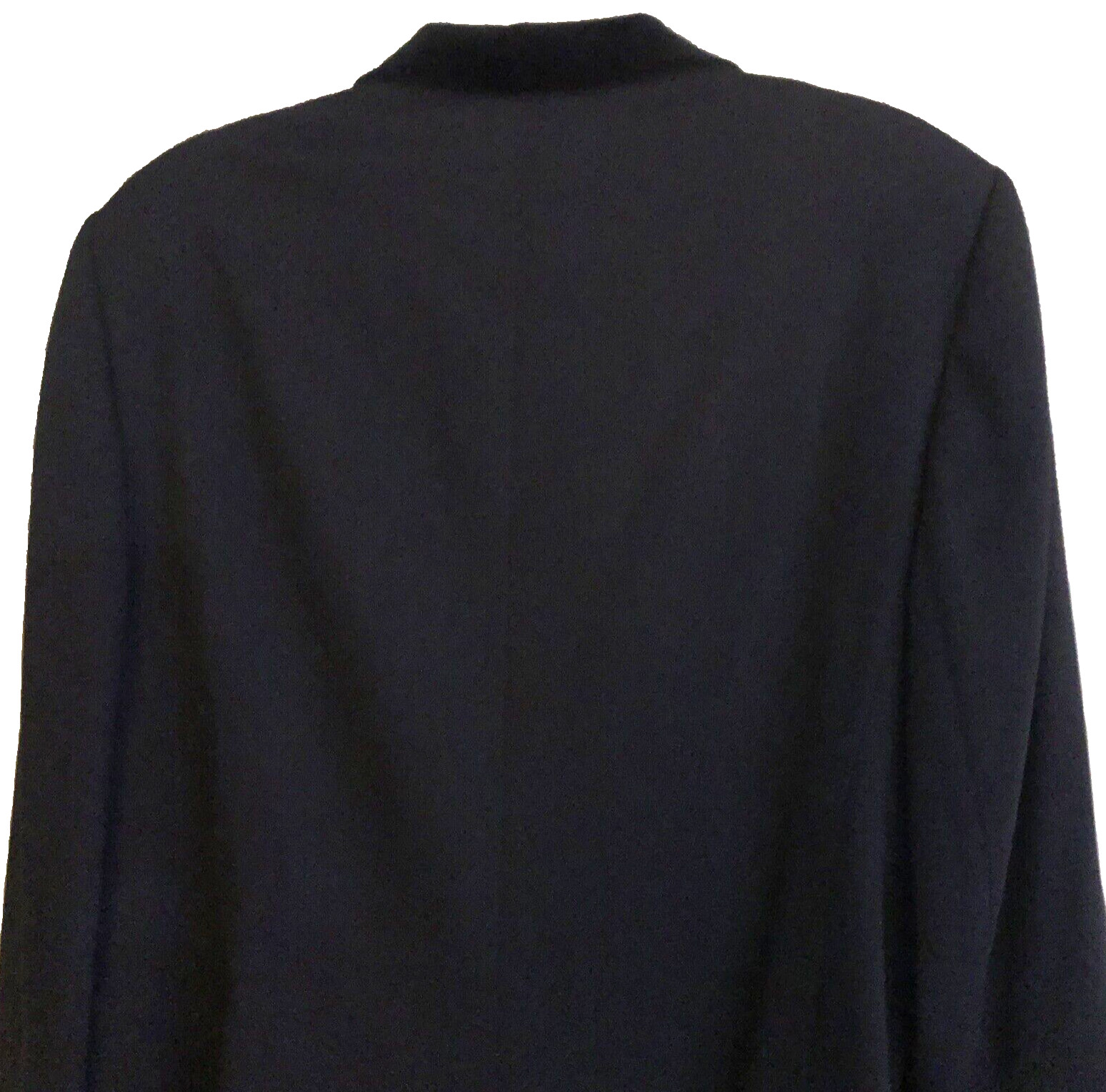 Basler Wool Blend Jacket Womens Sz 16 Black Velvet Trim Ivy League Elegant