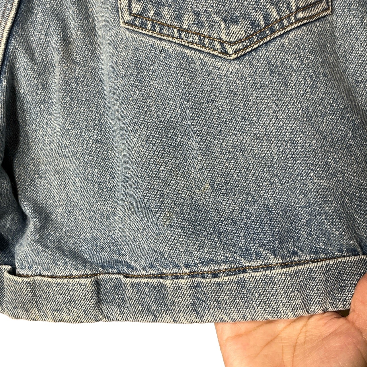 Calvin Klein Jeans Womens Size 12 Stone washed High Rise Cuffed 90s Denim Shorts