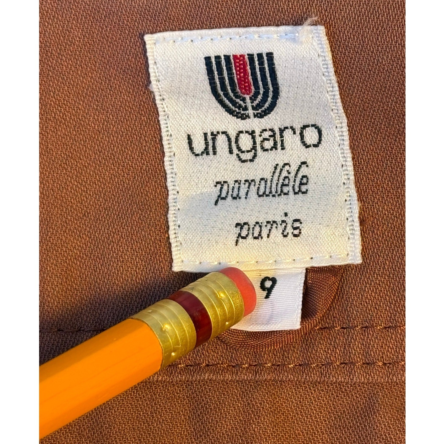 Vintage Ungaro Parallele Size 9 Women’s L Linen Blend Earth Tone Work Jacket
