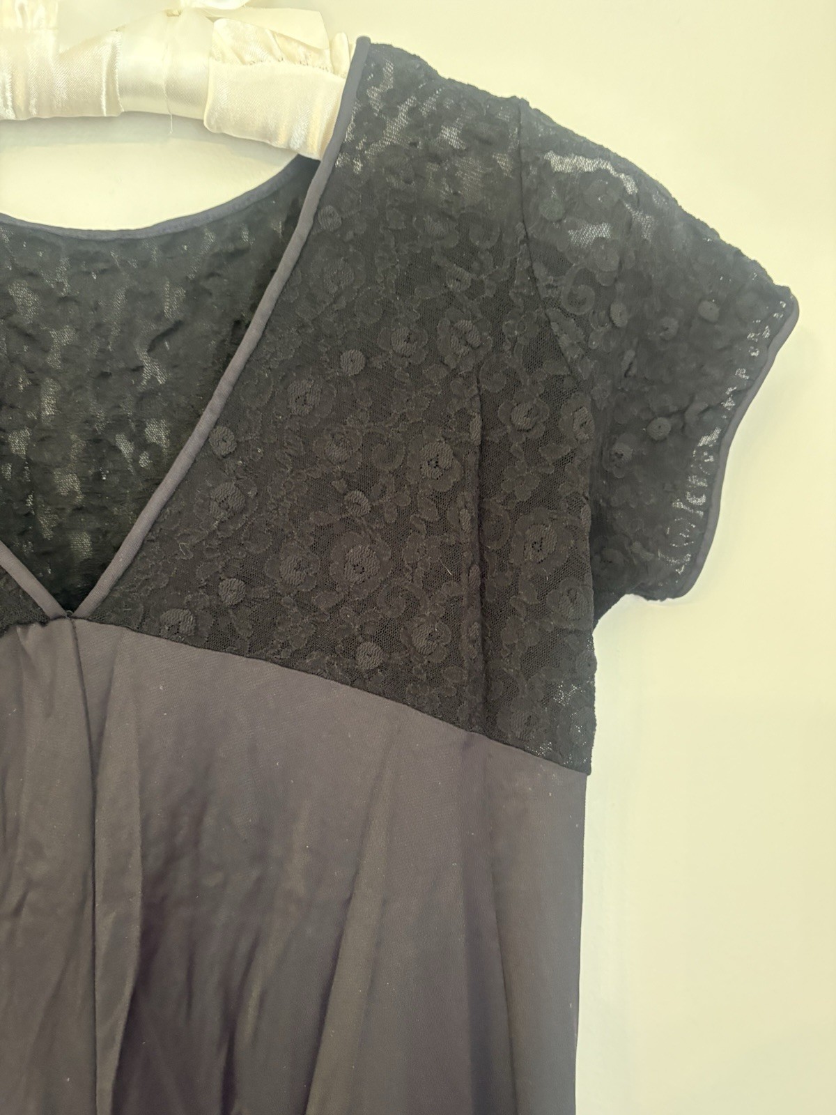 Vtg Scott Barrie BARAD 60s 70s Nightgown MCM L Large Black RARE Gown Long