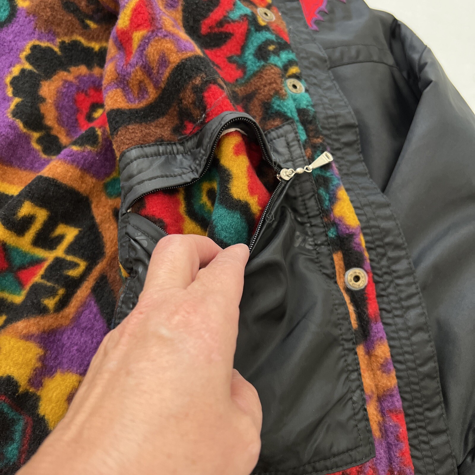 Snuggler Kaelin Ski Jacket Womens Size 4 Fleece Lined Squaw Parka Aztec Vintage