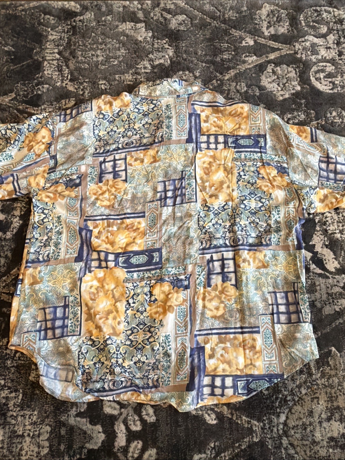 Jeri Marque Button Down Short Sleeve Shirt Size 2X Womens Multicolor