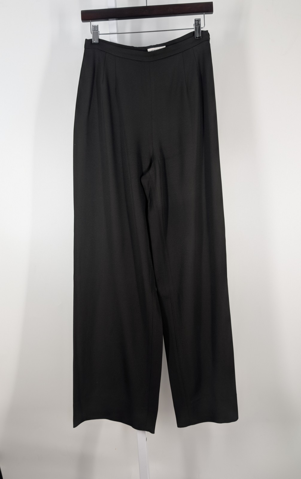 Max Mara Vintage 80s Pianoforte Widelet Culottes Trouser Black Italy 42 28×29