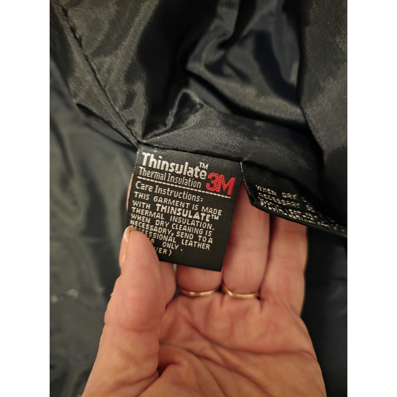Vintage 90s Wilsons Leather Jacket Paisley Dolman Sleeve Thinsulate Coat Black L