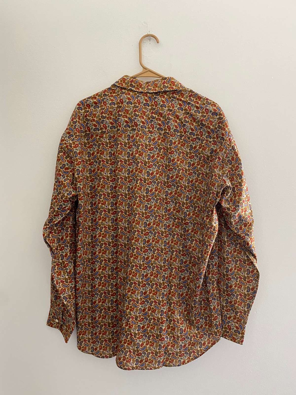 Vintage Ambassador Liberty of London Pasiley Print Button Up Shirt sz XL