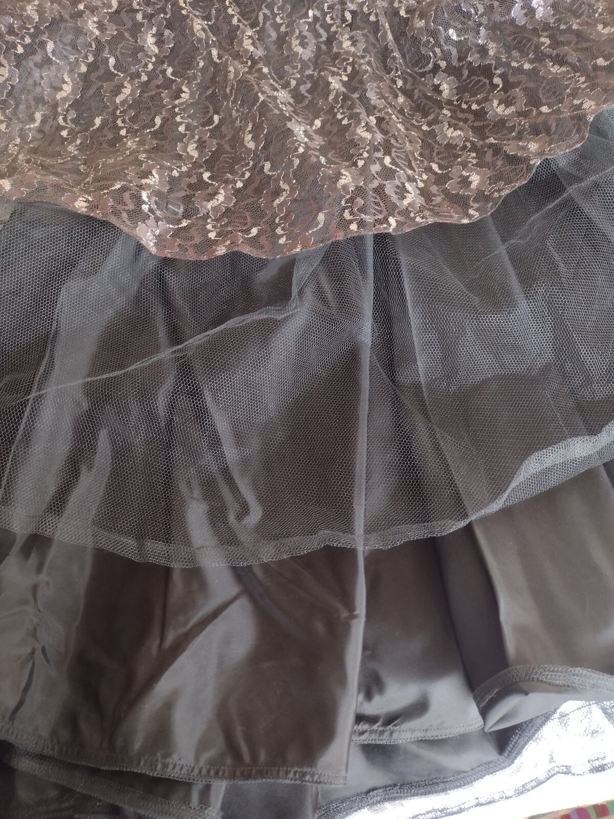 VTG 50s Lace Prom Dress Nip Waist Full Skirt Pinup Whimsigoth Mid Century 60s