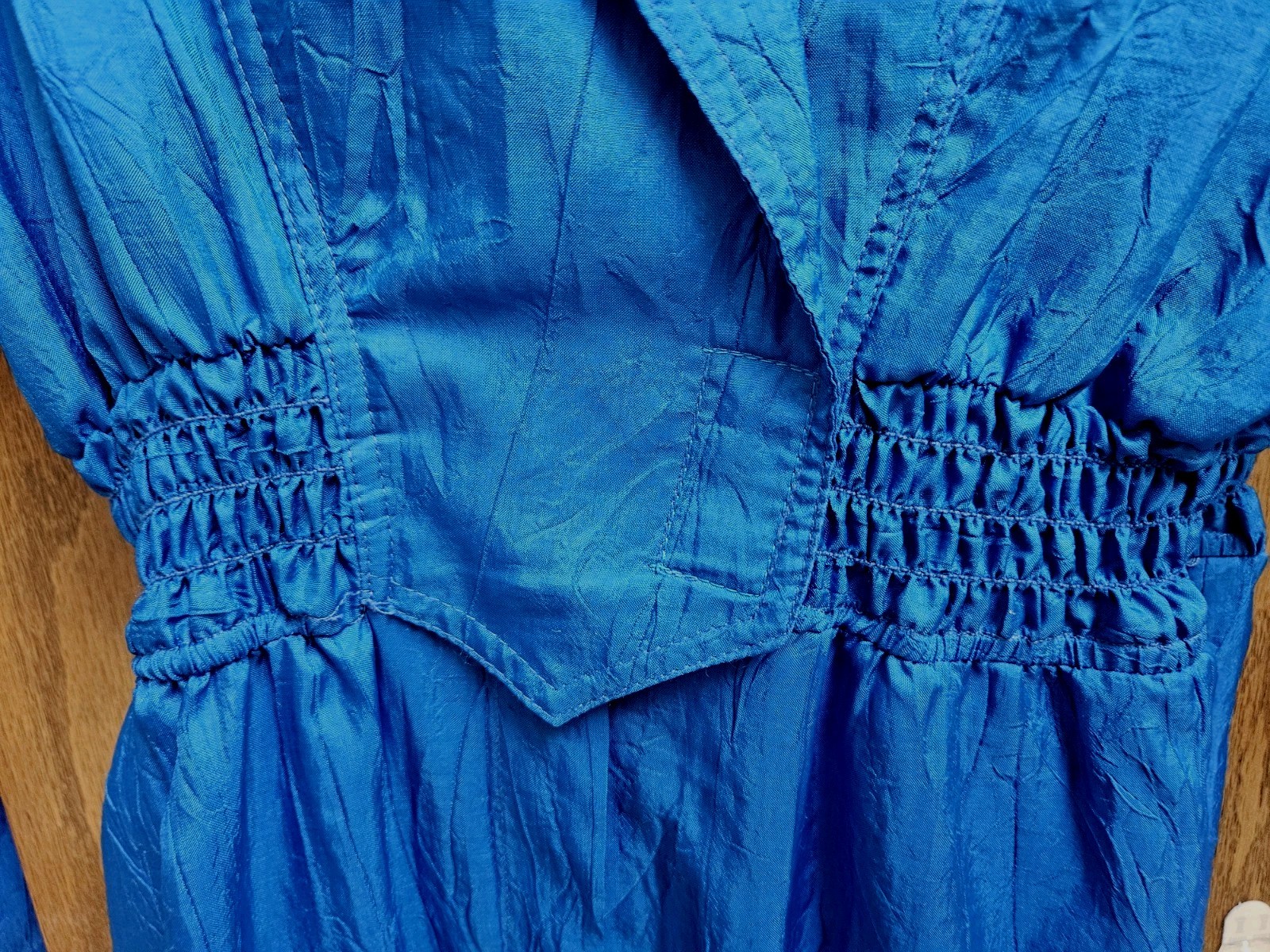 Rare Blue Vintage Electric Blue Jumpsuit Size 10 Elastic Waaistband