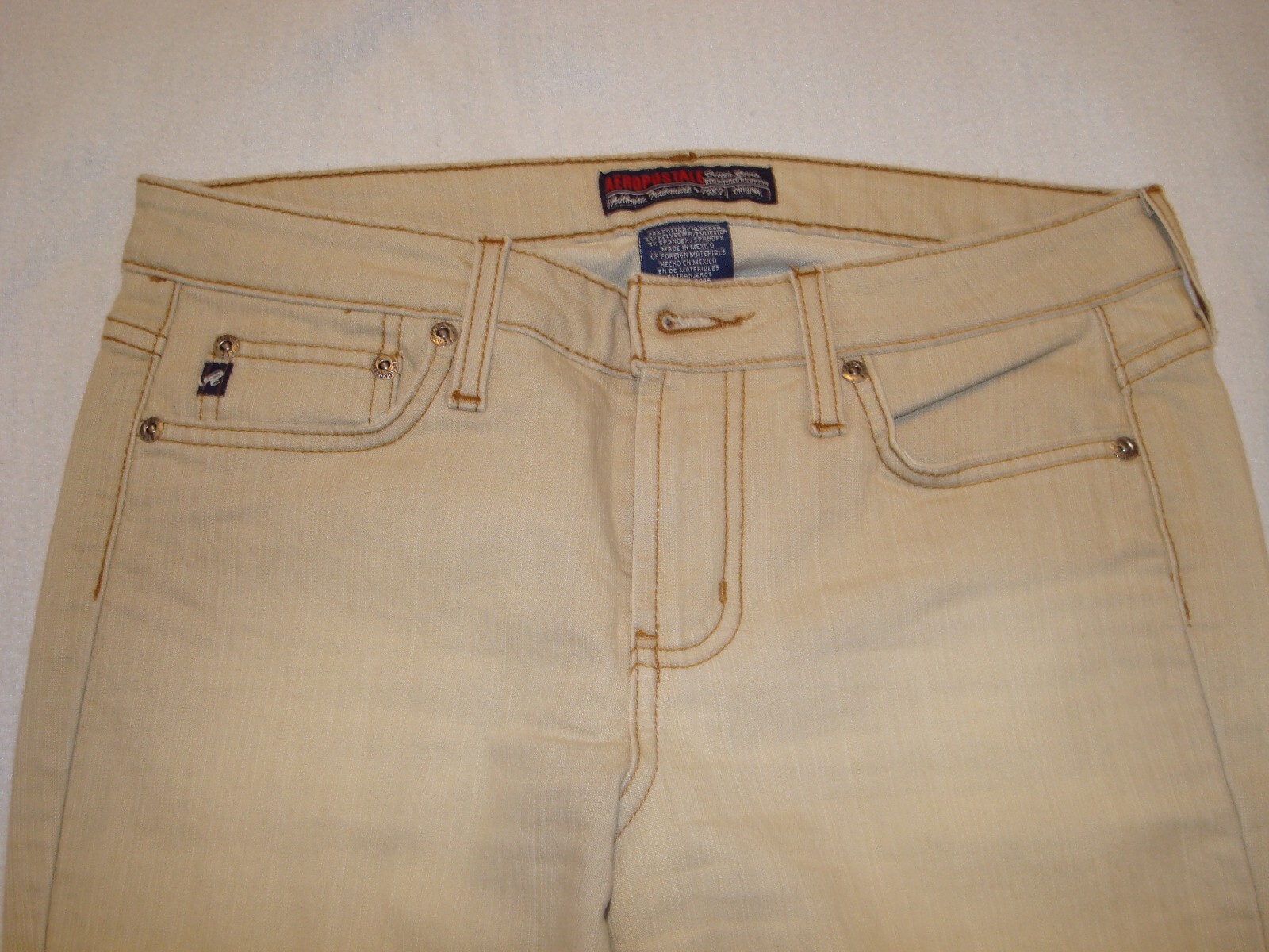 3 PAIR OF VINTAGE LATE 1980’S AEROPOSTALE JUNIOR WOMENS PANTS FLARE CUT