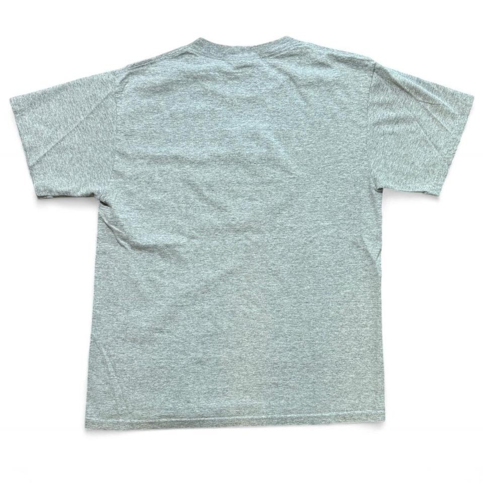 Grey Vintage 90s New York City NYC USA Skyline Daisy Flower T-shirt M 19×24″
