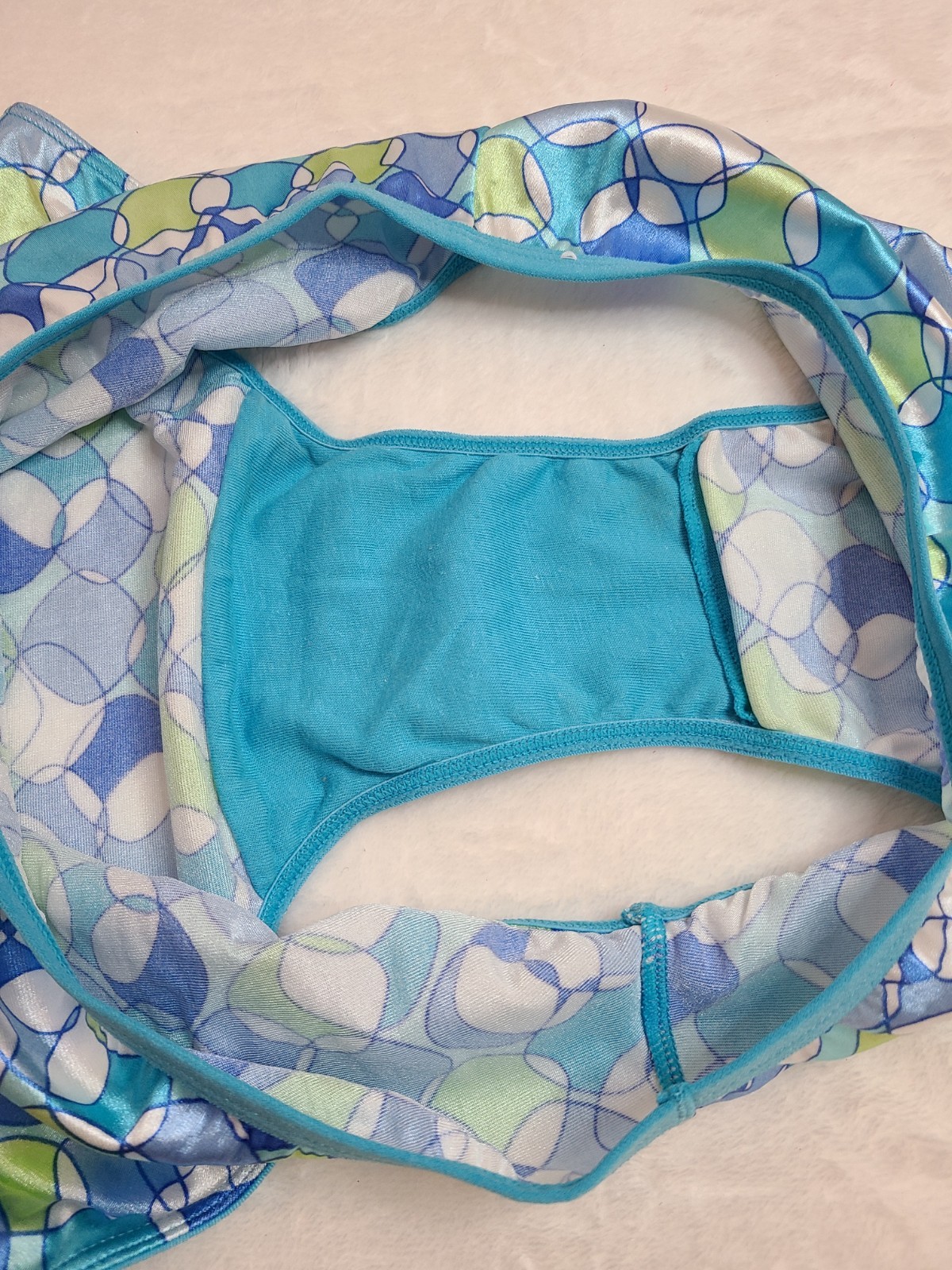 New VTG Delicates Second Skin Satin Classic Brief Panty Size Lg RARE