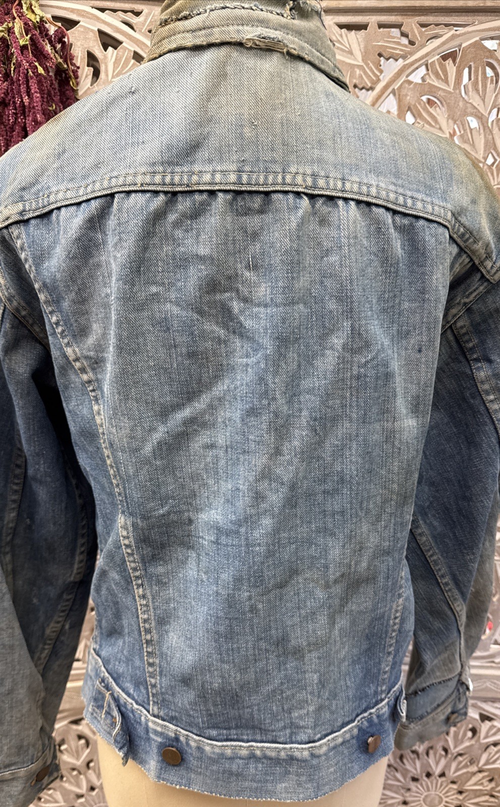 1970s VTG Wrangler No Faults Denim Jacket Womens Medium Uncertain