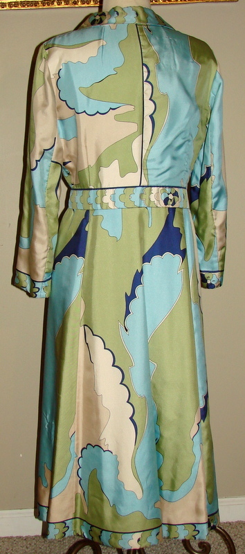 RARE VINTAGE Averardo BESSI 1970s Italy 100% SILK OVER COAT LONG JACKET JP ALLEN