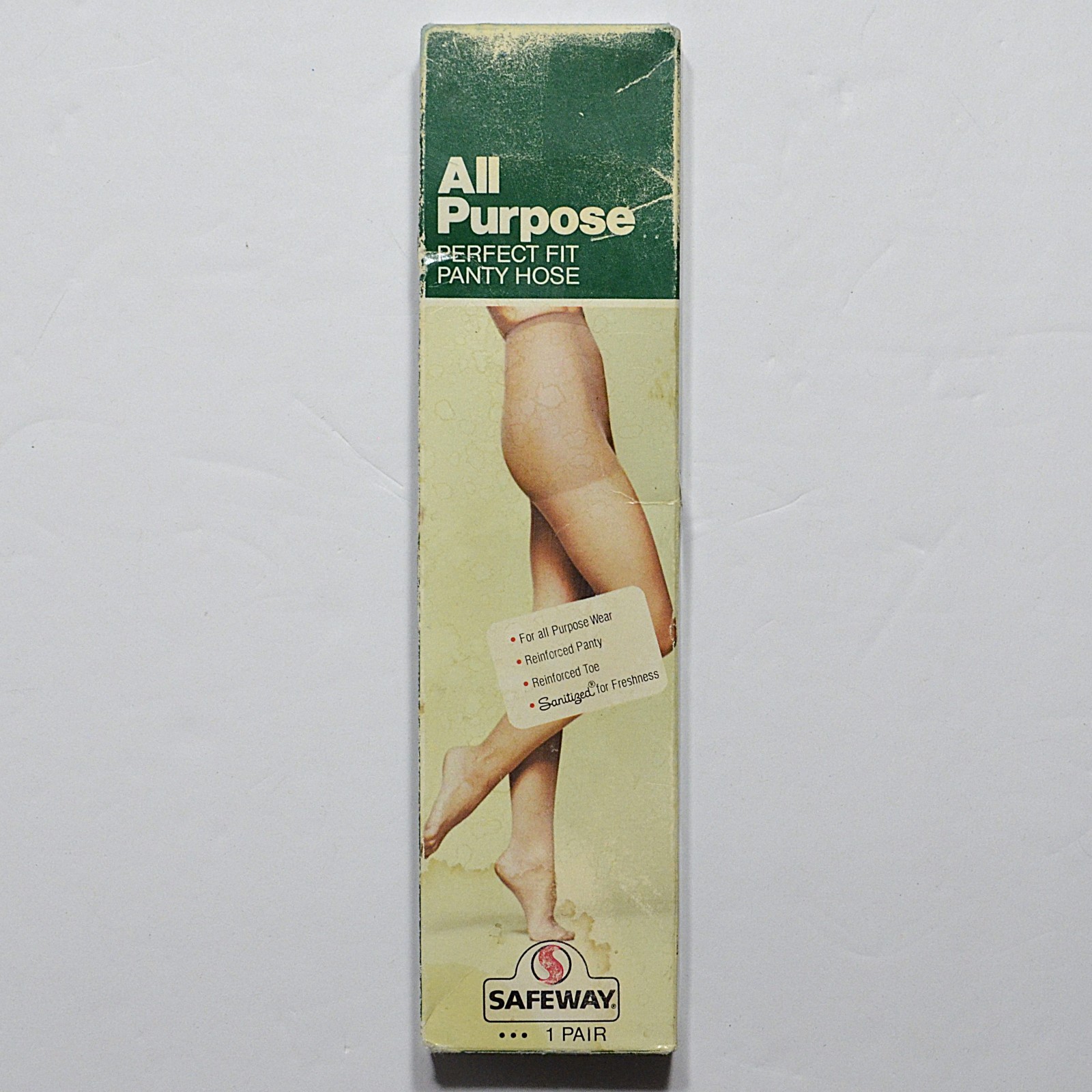 Safeway All Purpose Perfect Fit Panty Hose 1 PR No Size Sealed Green Package NOS