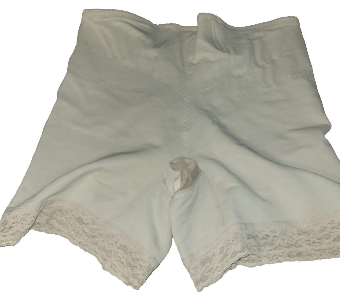 Vintage Plus Young Smoothie Girdle W/4 Metal Garters Ivory Size : 4X 4XLARGE