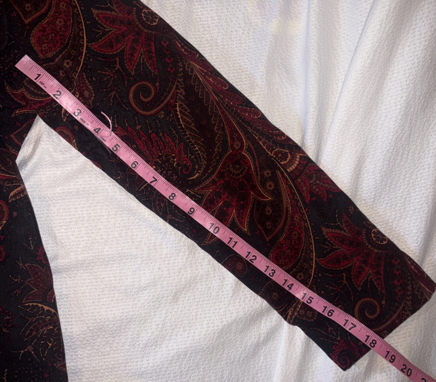 VTG Counterparts Paisley Velour Whimsical Fairy Zip Up Women’s Jacket Size 14