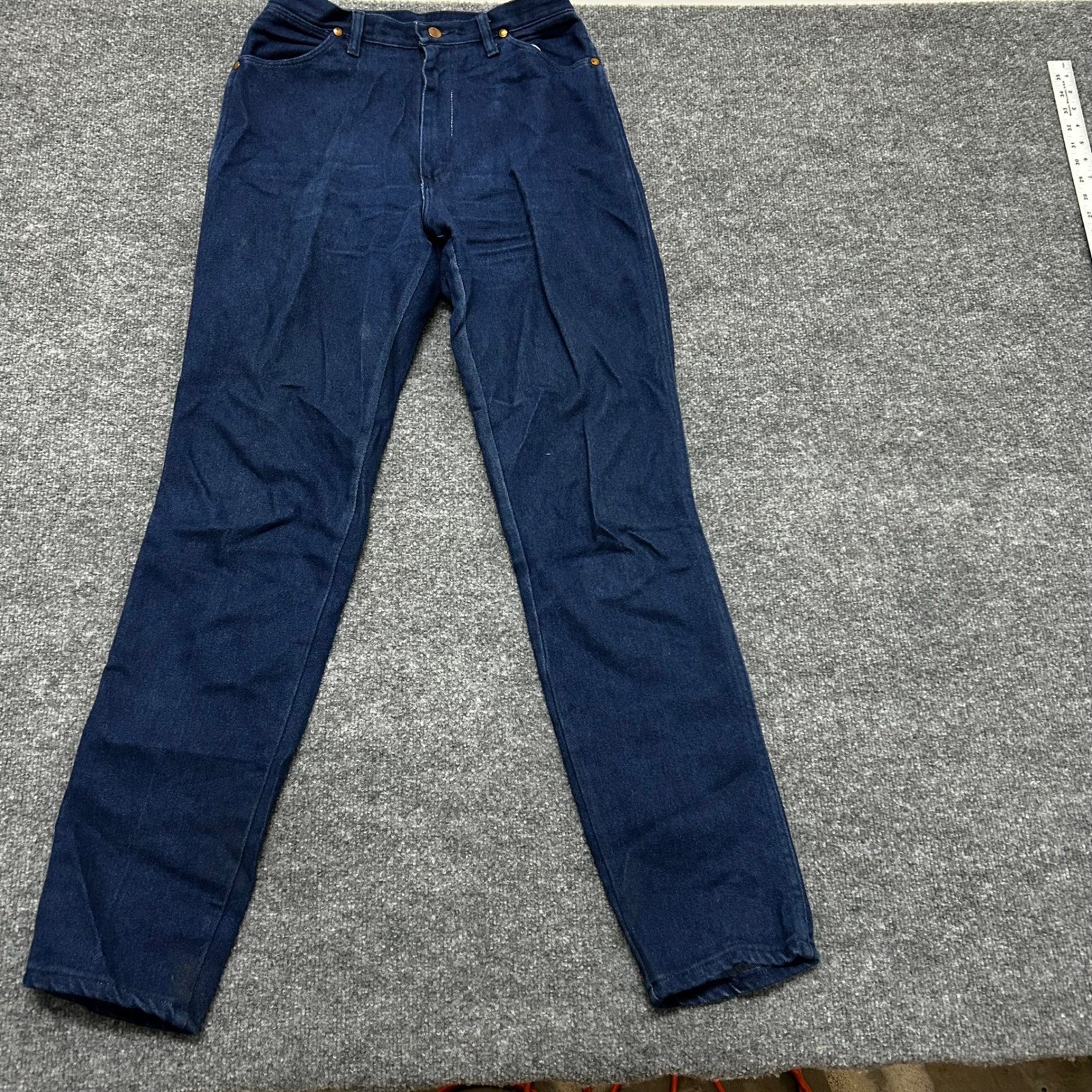Wrangler Jeans Womens Size 11/12 Dark Wash High Waisted Slim Straight USA